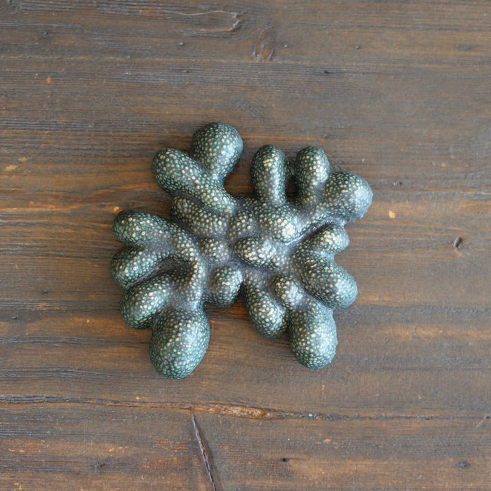 "Green Stone Caviar" Wall Sculpture #LK854